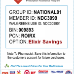 Prescription discount card